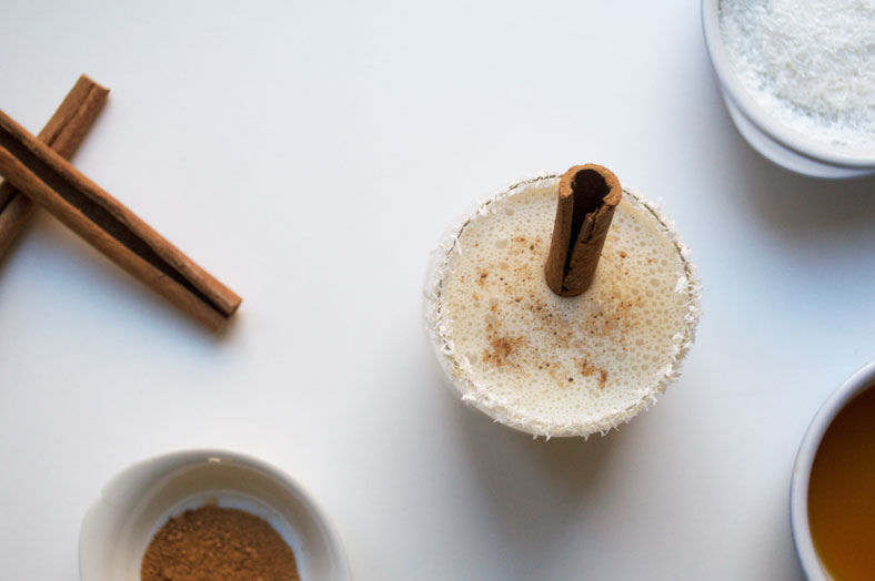 This is Coquito, a delicious Puerto Rican Coconut Milk-Based Eggnog